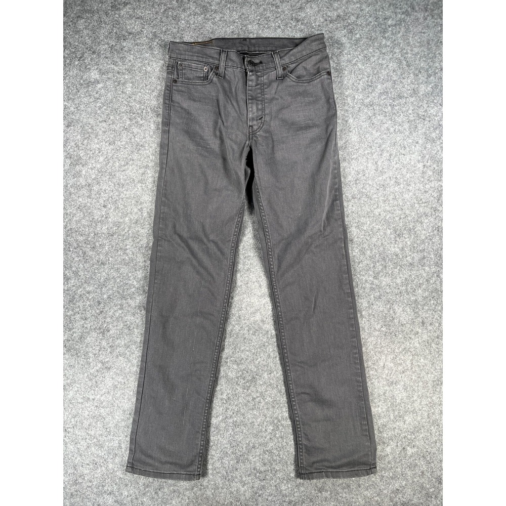 Levis Jeans Men's 30x32 511 Slim Straight Leg Stretch Gray Denim Pants